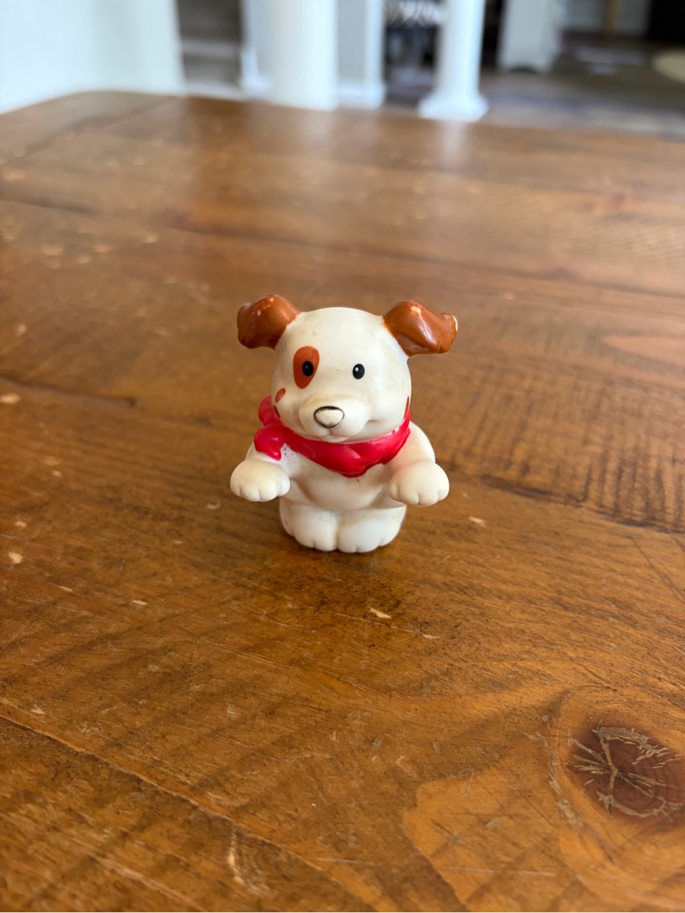 Fisher Price Little People brown and white dog as is
